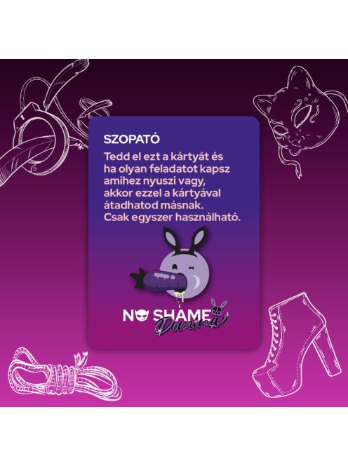 No Shame Domina Ivós Kártyajáték