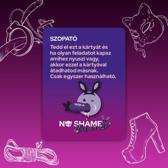 No Shame Domina Ivós Kártyajáték