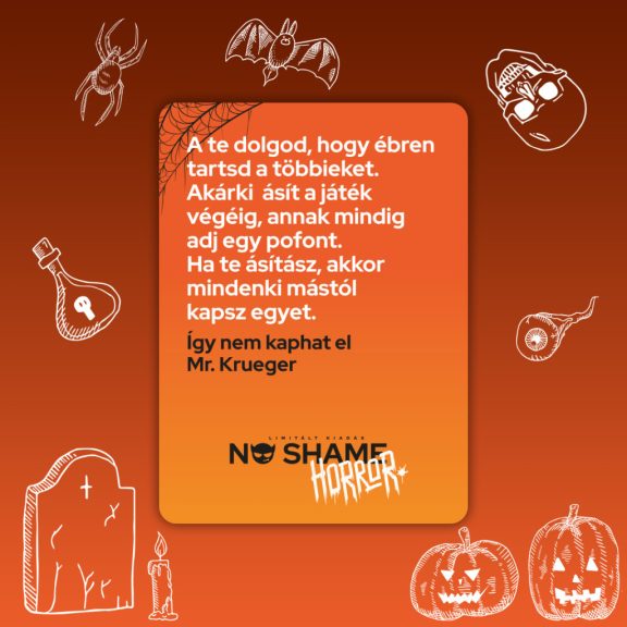No Shame Horror Ivós Kártyajáték
