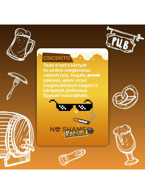 No Shame Kocsma Ivós Kártyajáték